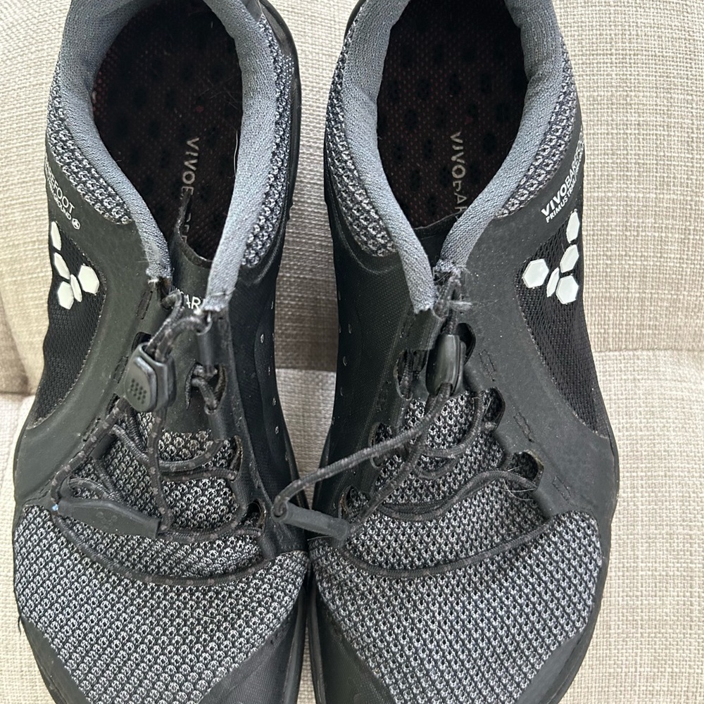 Vivo Barefoot Black and Gray Athletic Shoes